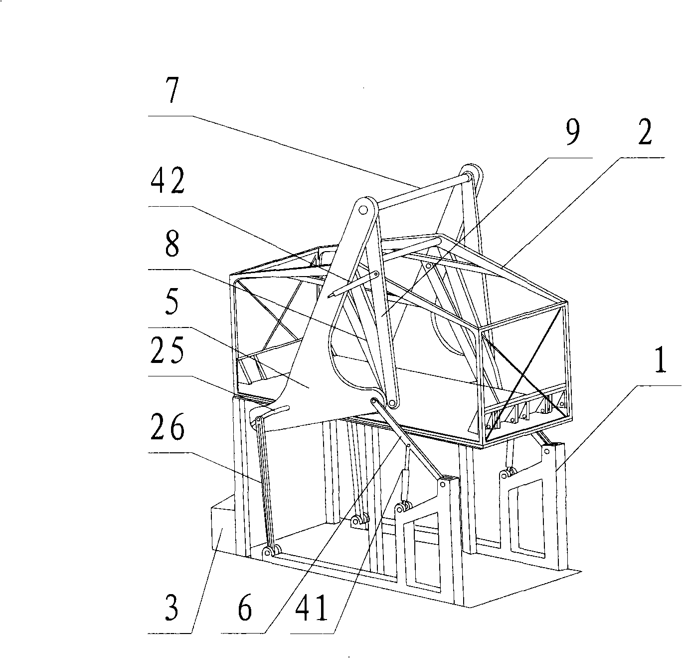 Z type double-layer hydraulic parking apparatus