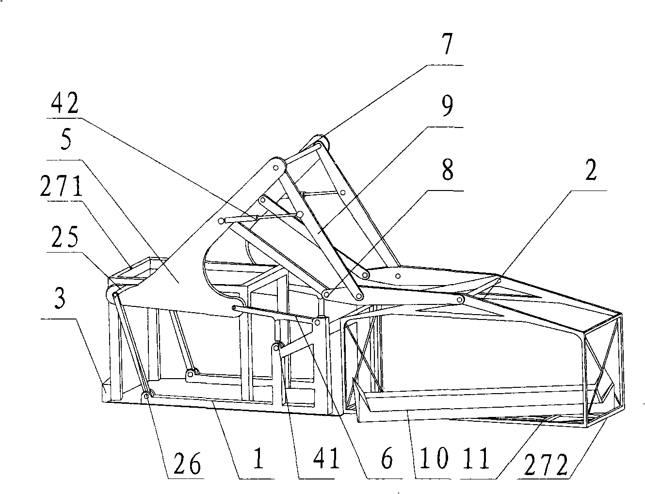 Z type double-layer hydraulic parking apparatus