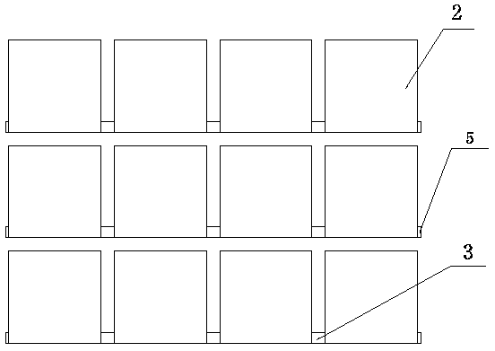 Water tank structure for load test, test device and test method