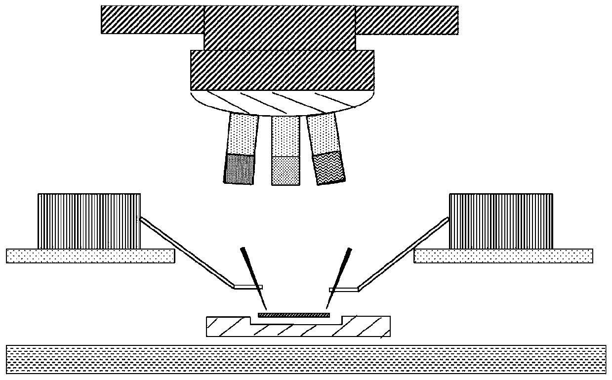 Photon radiation microscope sample holder, testing method and microscope device