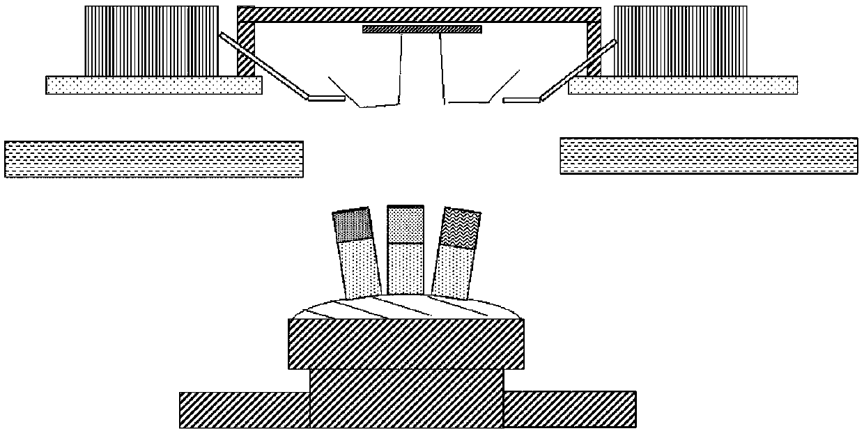 Photon radiation microscope sample holder, testing method and microscope device