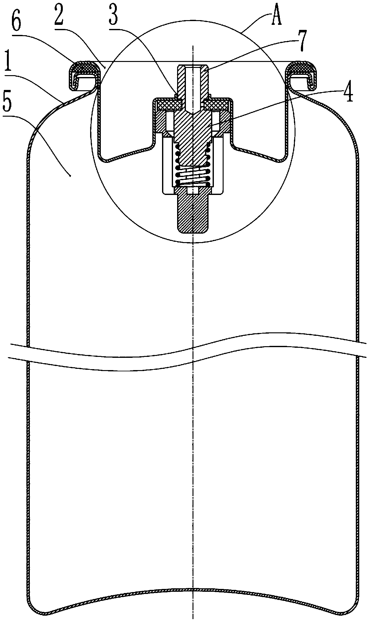 Portable container capable of being repeatedly filled with compressed gas