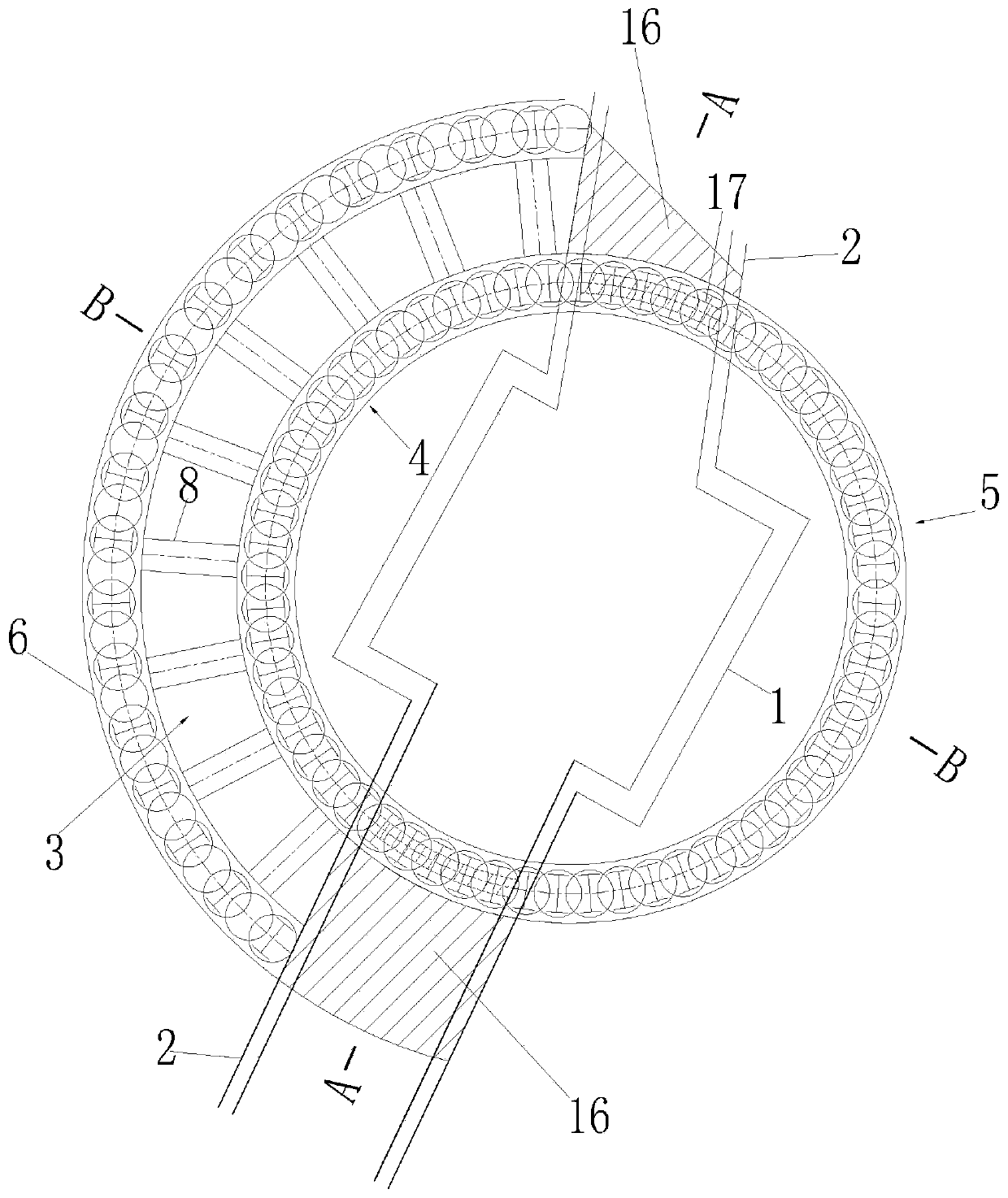 Guiding device for supporting construction of foundation pit in narrow zone and construction method