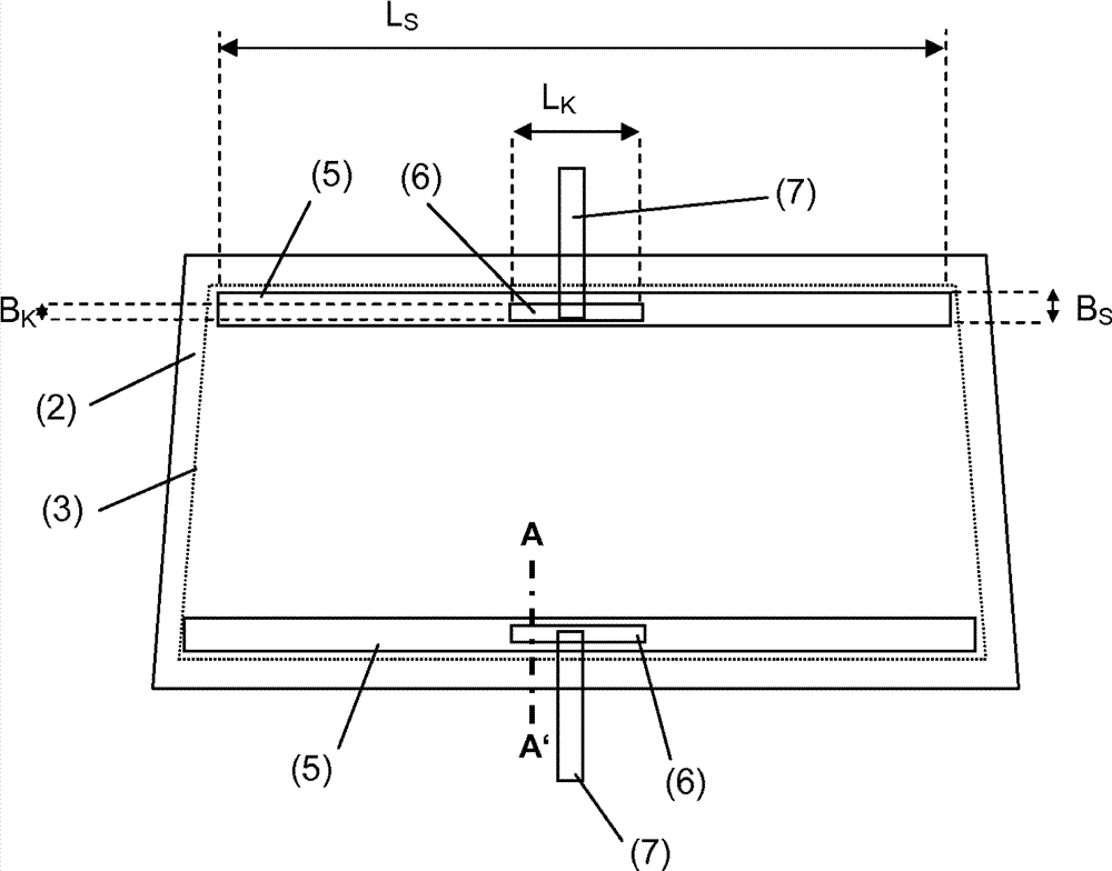 Composite pane with electrical contact-making means