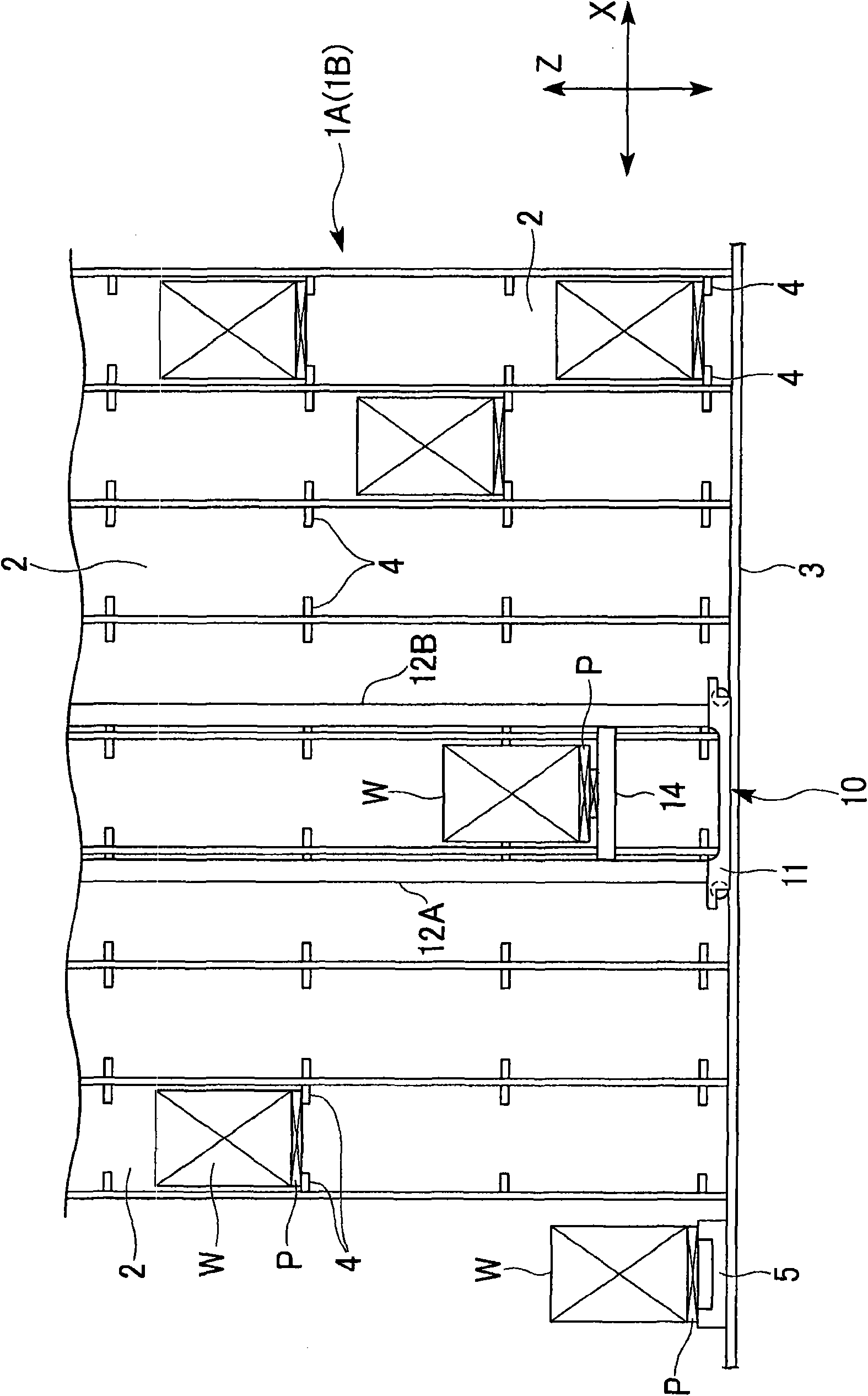 Rail walking trolley with lifting mechanism