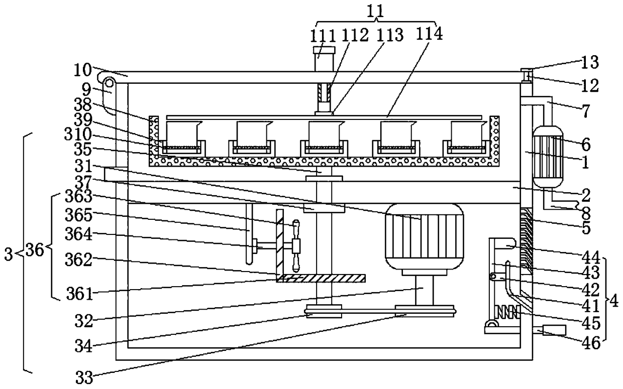 Biological experiment beaker washing device