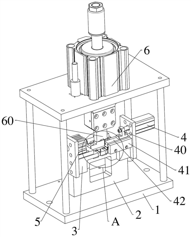 Variable-frequency electric reactor claw terminal crimping device