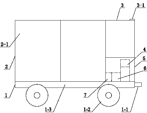 Road engineering material maintenance vehicle