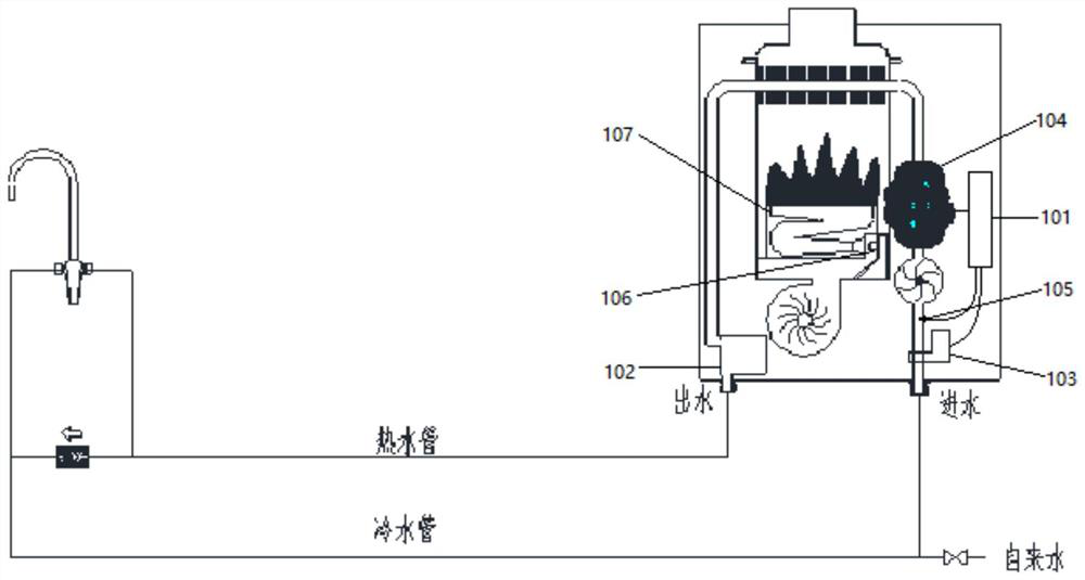 Zero cold water heater control method and zero cold water heater