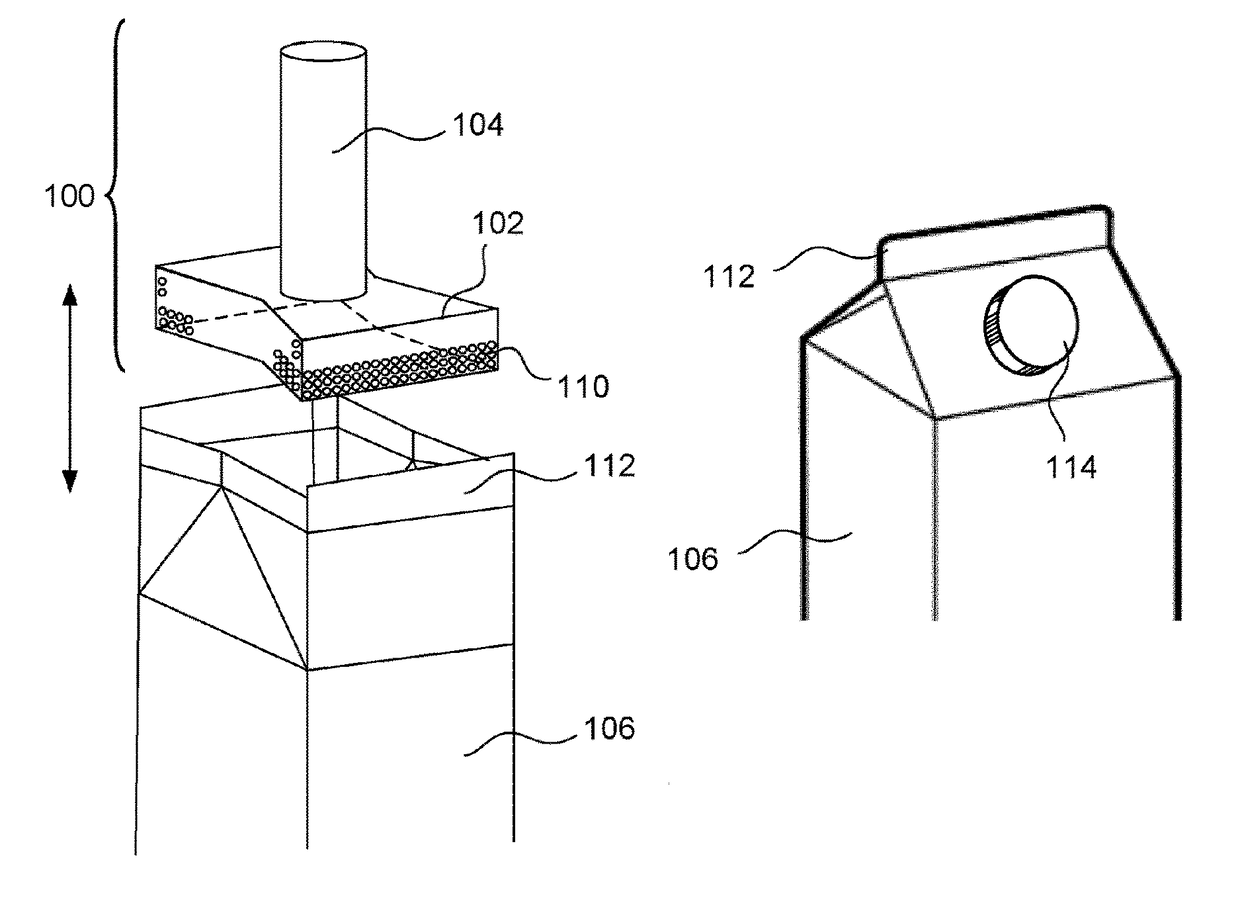 Heating-nozzle arrangement