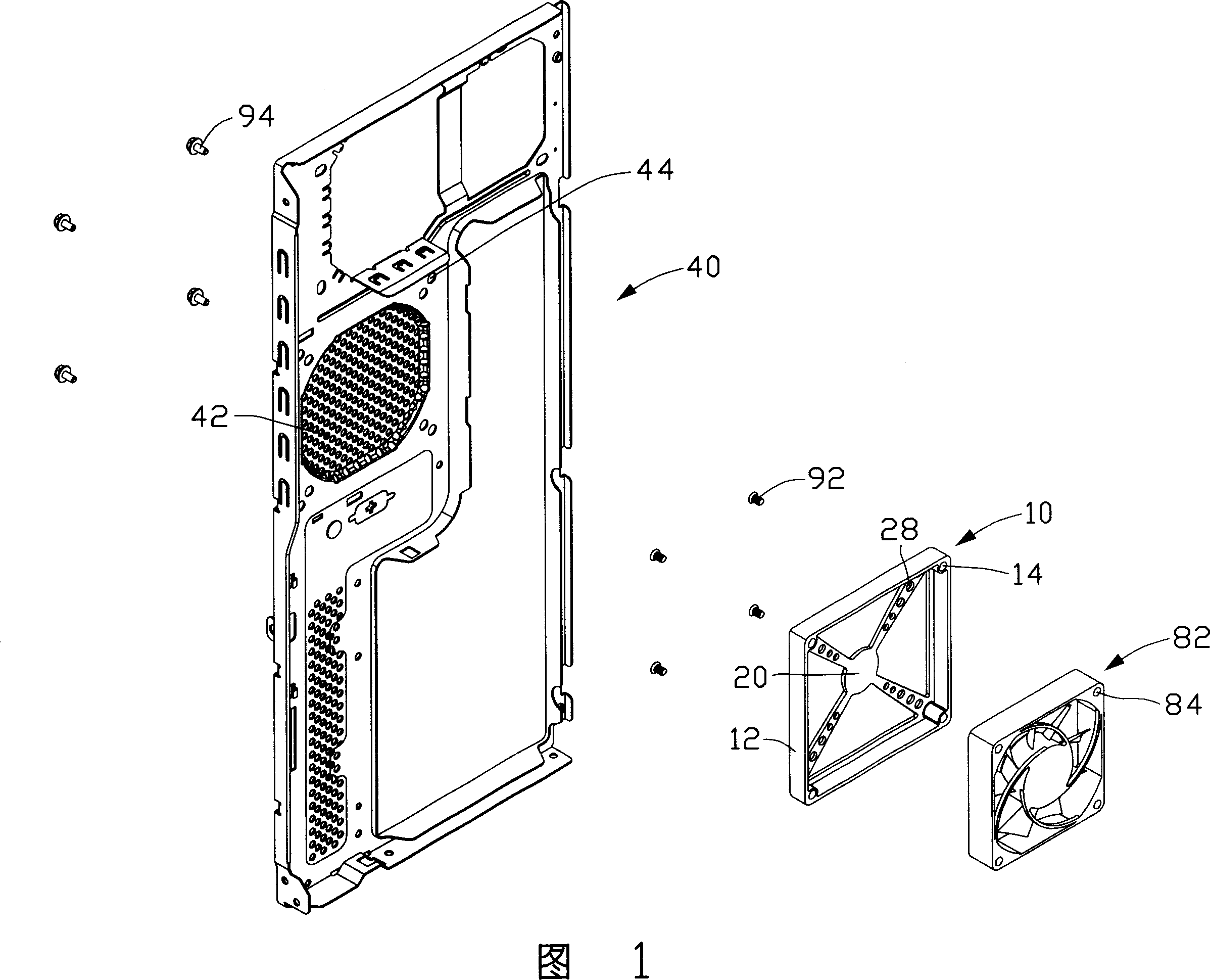 Permanent installation for blower fan