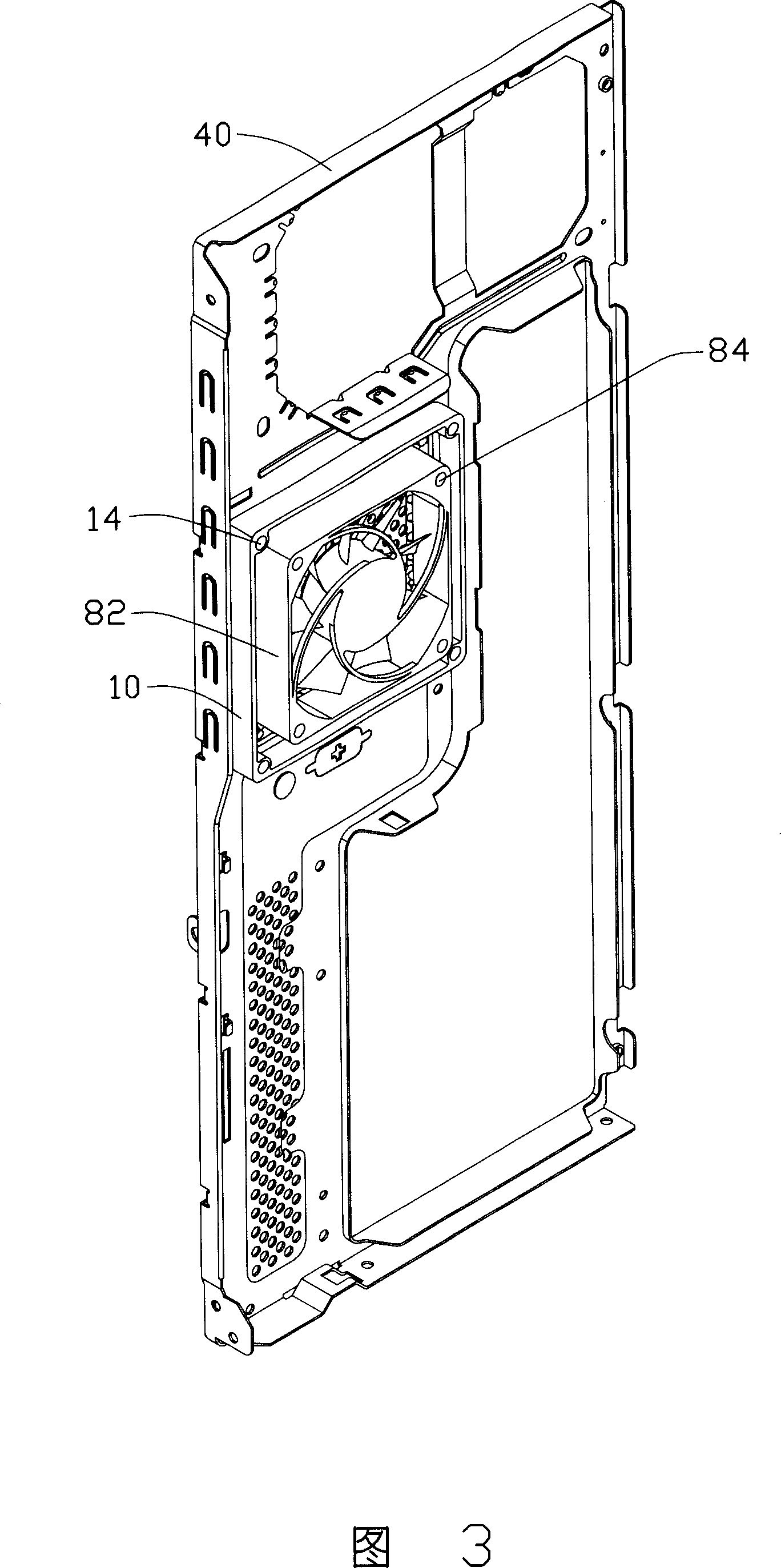 Permanent installation for blower fan