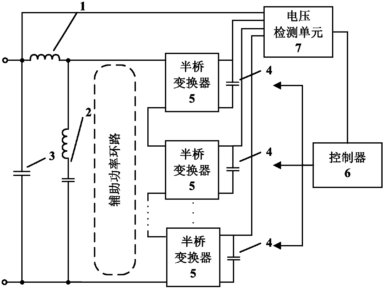 Cascading multi-level super capacitor energy storage system and discharge mode control method