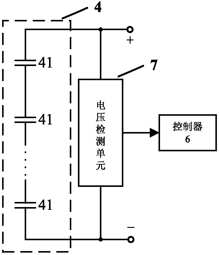 Cascading multi-level super capacitor energy storage system and discharge mode control method