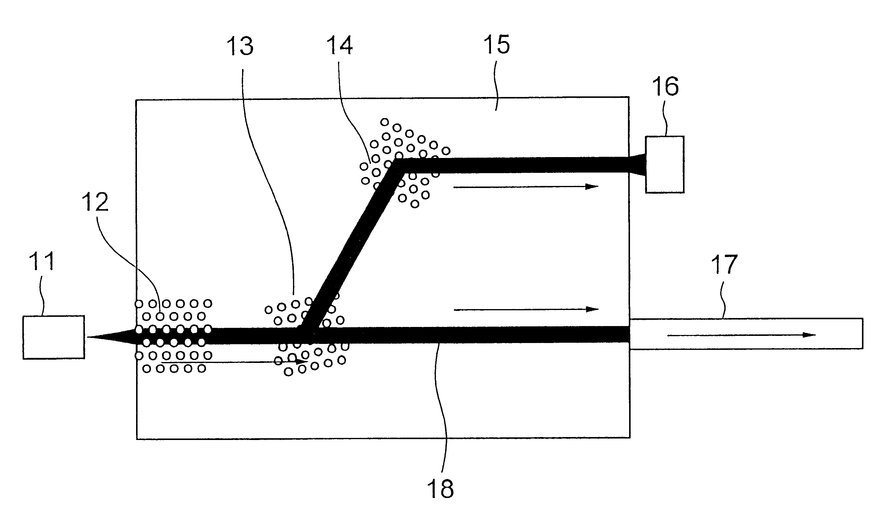 Self-waveguide optical circuit