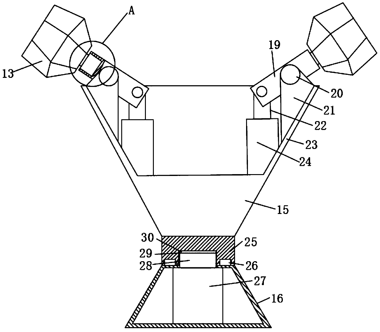 A kind of candied fruit intelligent adding and mixing device and using method thereof