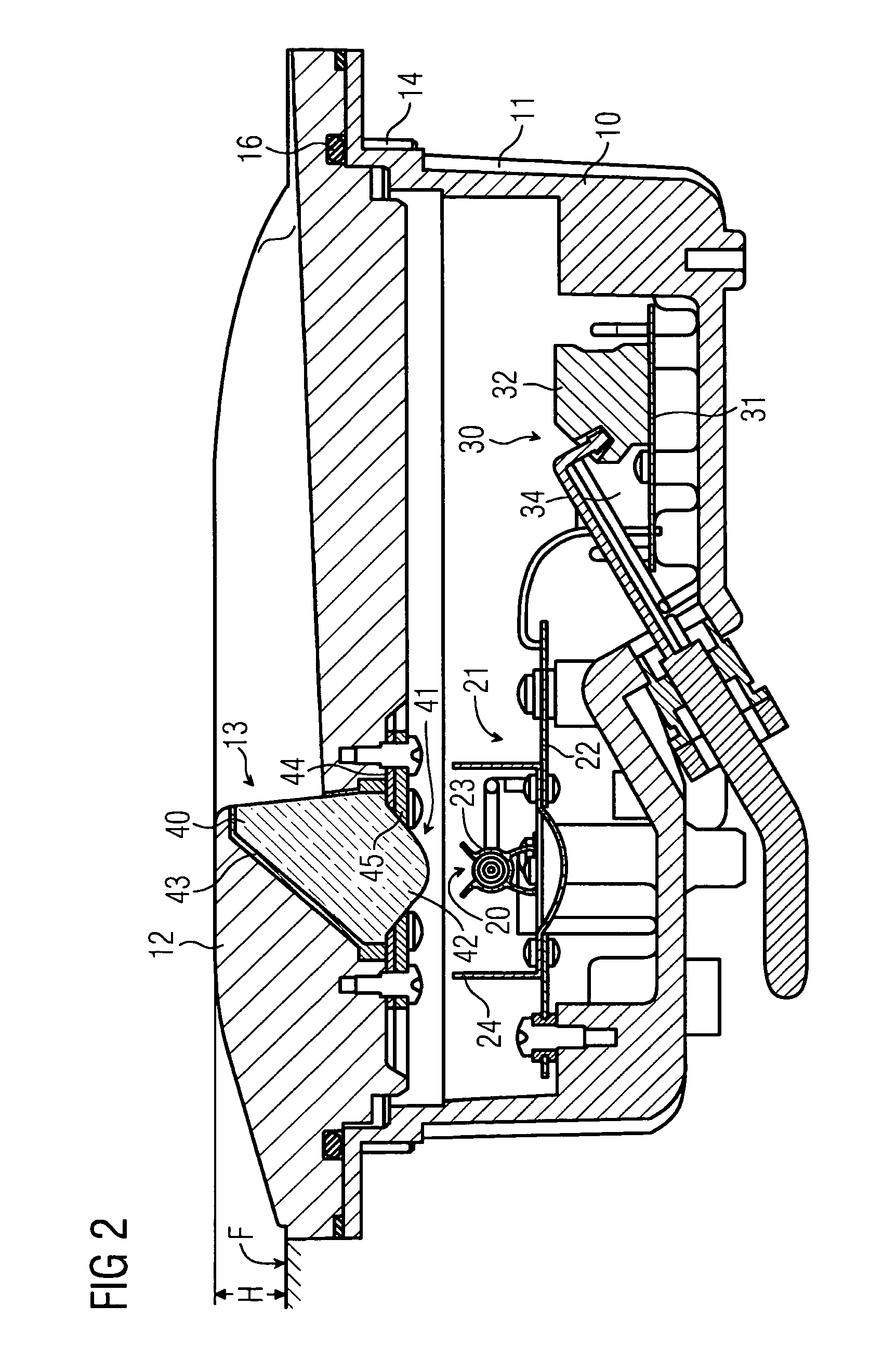 Flush-mounted flashing light