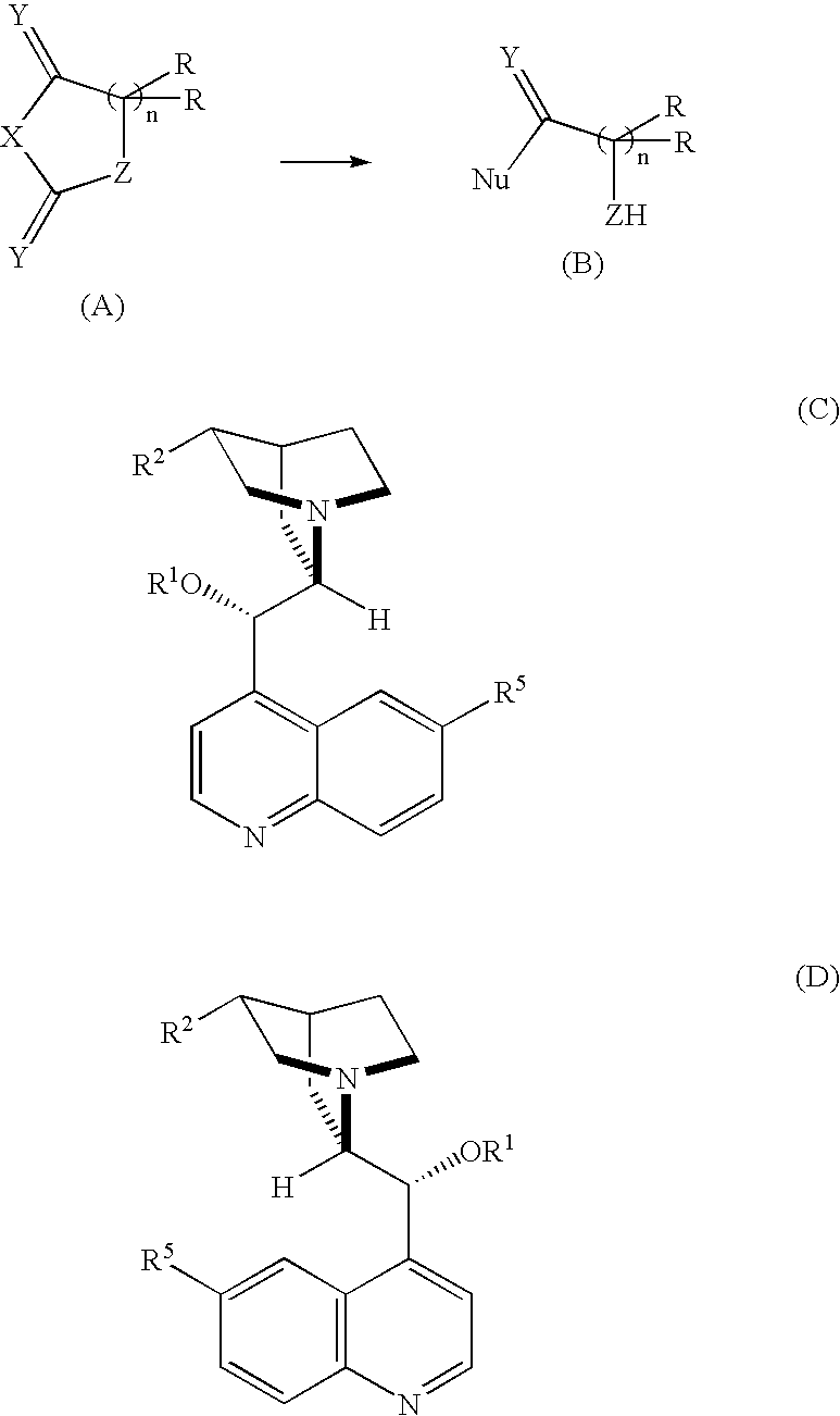 Novel optically active compounds, method for kinetic optical resolution of carboxylic acid derivatives and catalysts therefor