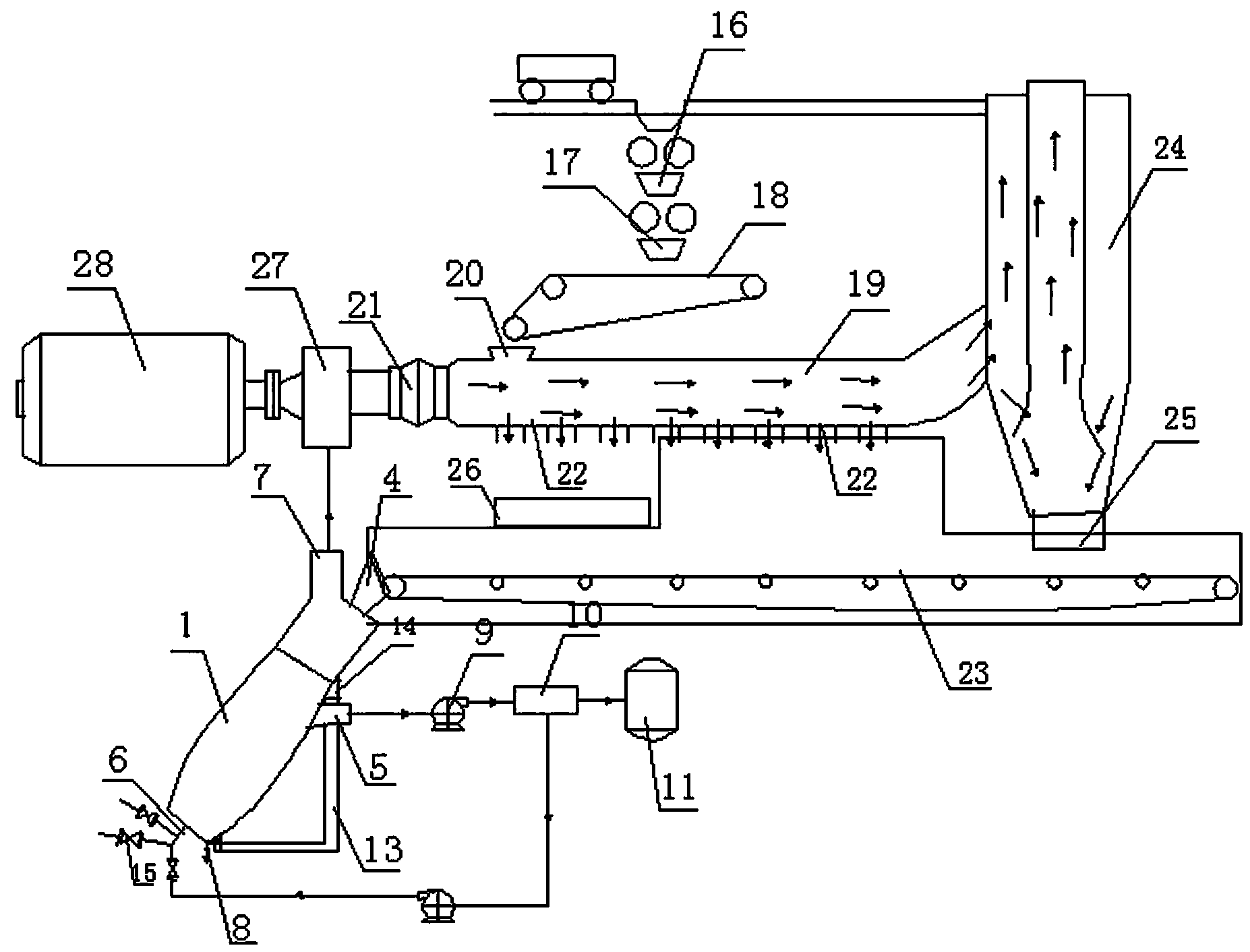 System for power generation by utilizing thermal decomposition gas of domestic garbage