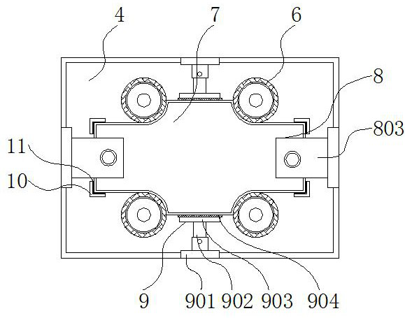 Rust removing and chamfering equipment provided with multi-edge processing structure and used for machining electronic parts