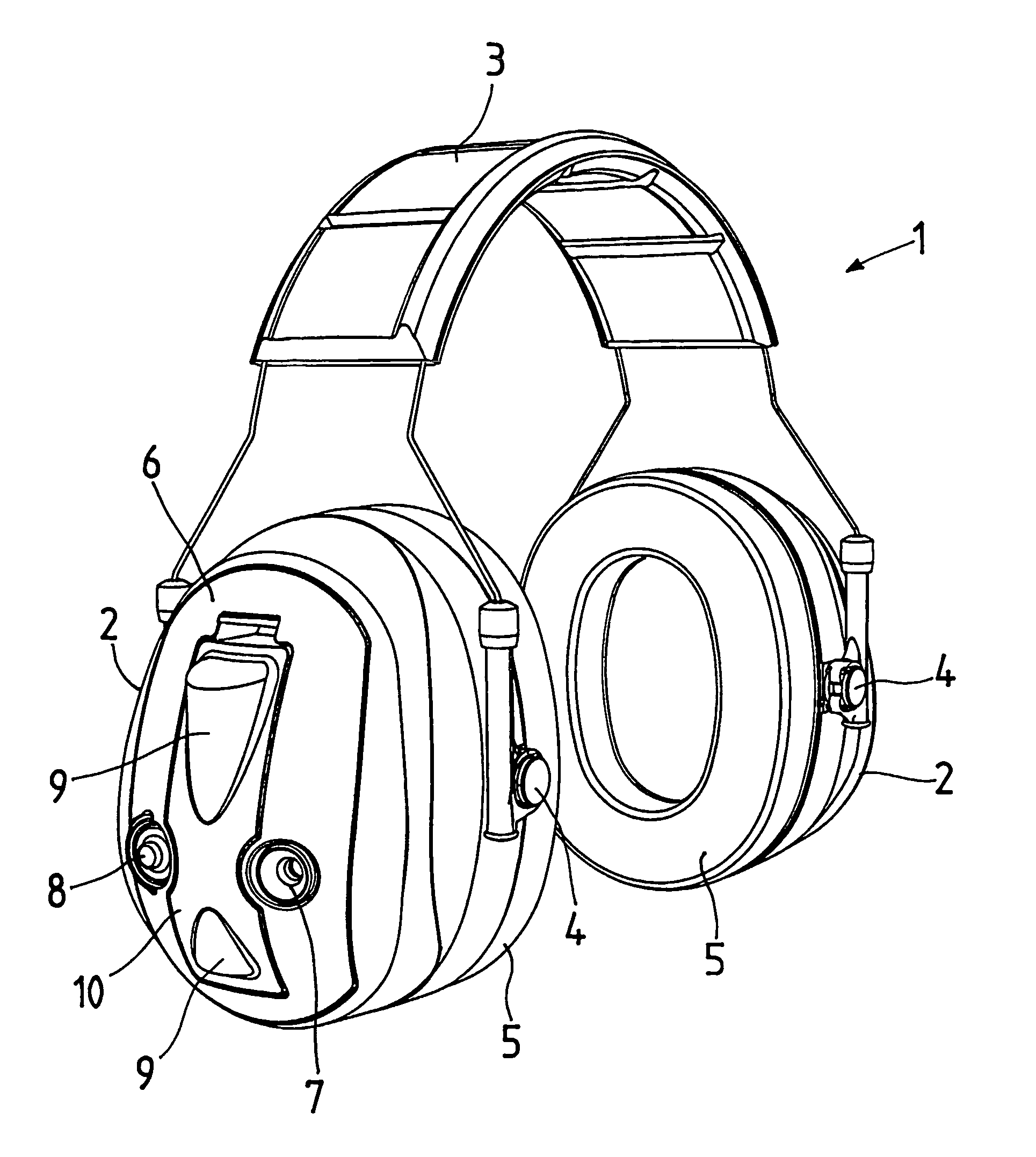 Hearing protector with removable microphone, amplifier, and loudspeaker unit