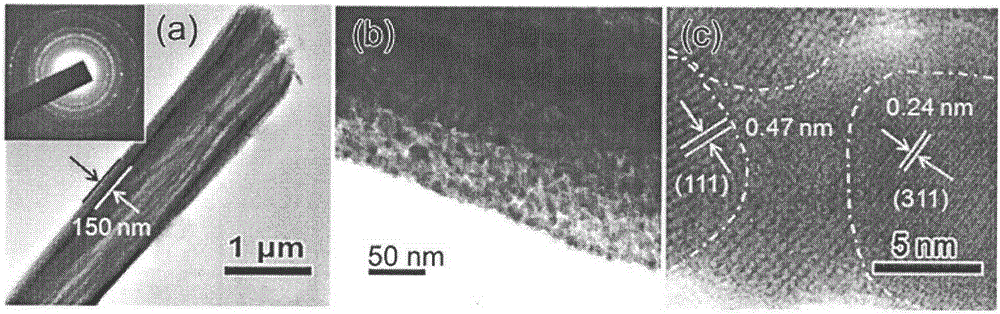 Foamed nickel-supported cobalt acid ferrous submicron tube electrode material and preparation method thereof