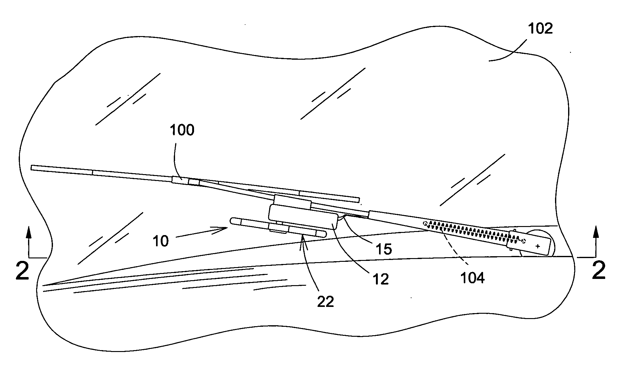 Snow removal and deicing device for windshield wiper