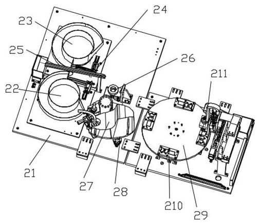 License plate small lamp assembling machine