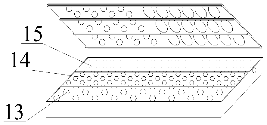 Multifunctional ecological revetment system of UHPC combined structure