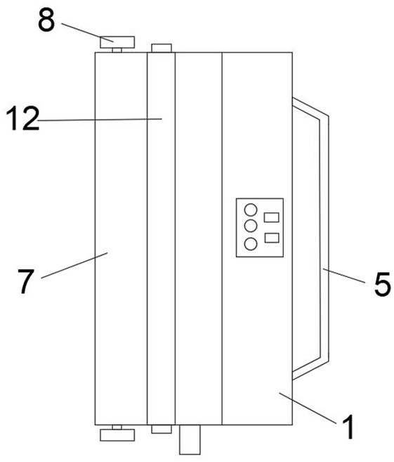 Emulsified asphalt paint coating device and construction method