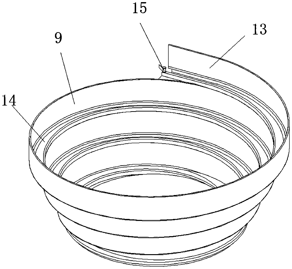 Automatic feeding and reshaping device for spring nuts