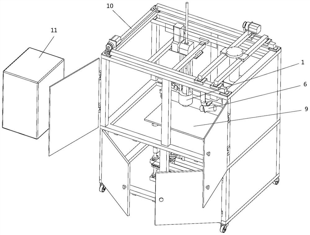 Quick forming device for ultra-high molecular weight polymer