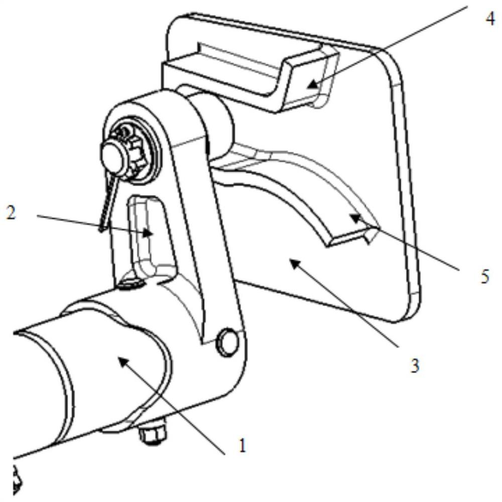 A kind of door lifting and opening ice breaking mechanism