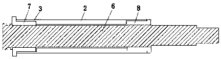 Chain shaft and shaft sleeve structure of automatic woodworking feeder