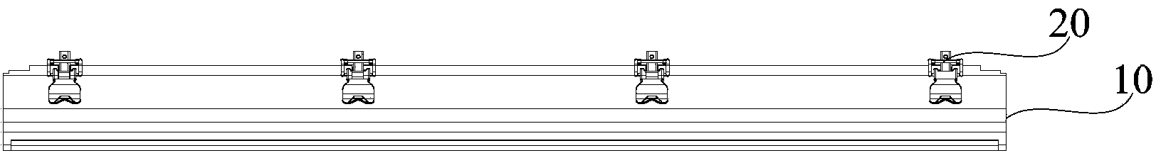 Profile stamping device and profile stamping method