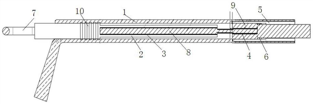 A method of crimping 7 stranded steel core aluminum stranded wires embedded with aluminum tension clamps