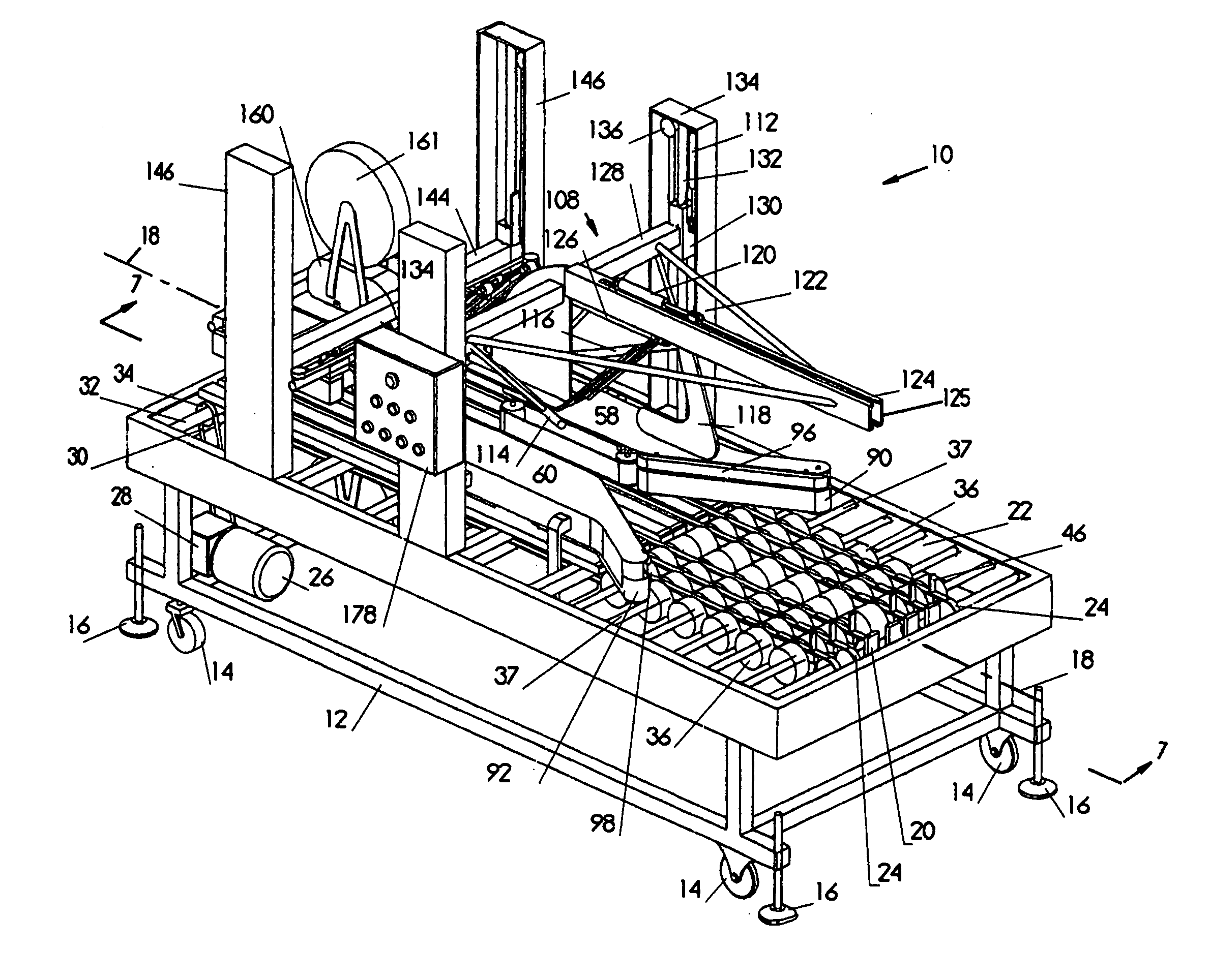 Case sealer with moving flap closers