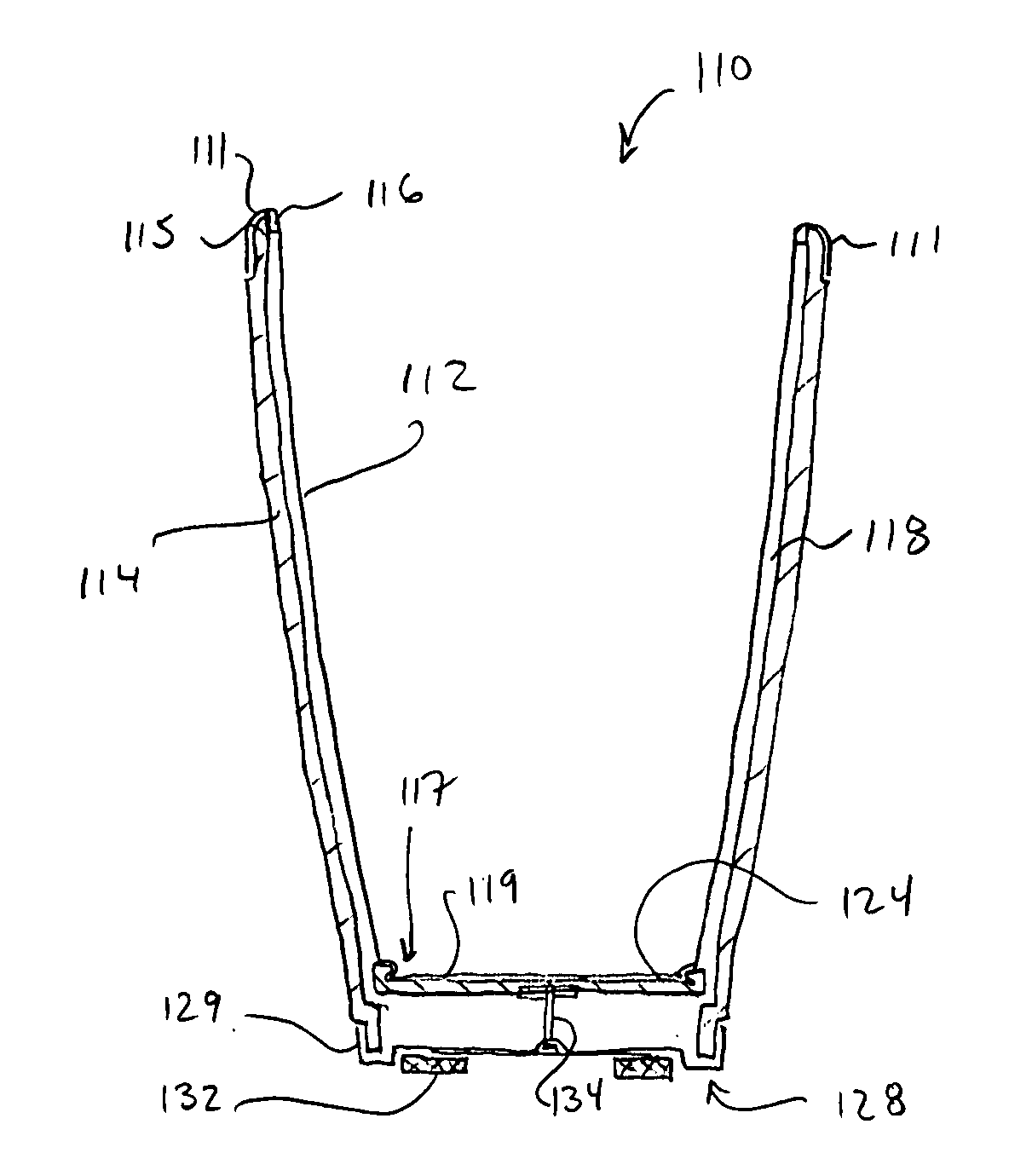 Ceramic metallic liquid holding vessel