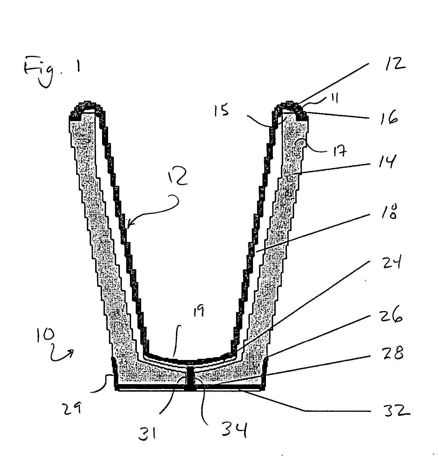 Ceramic metallic liquid holding vessel