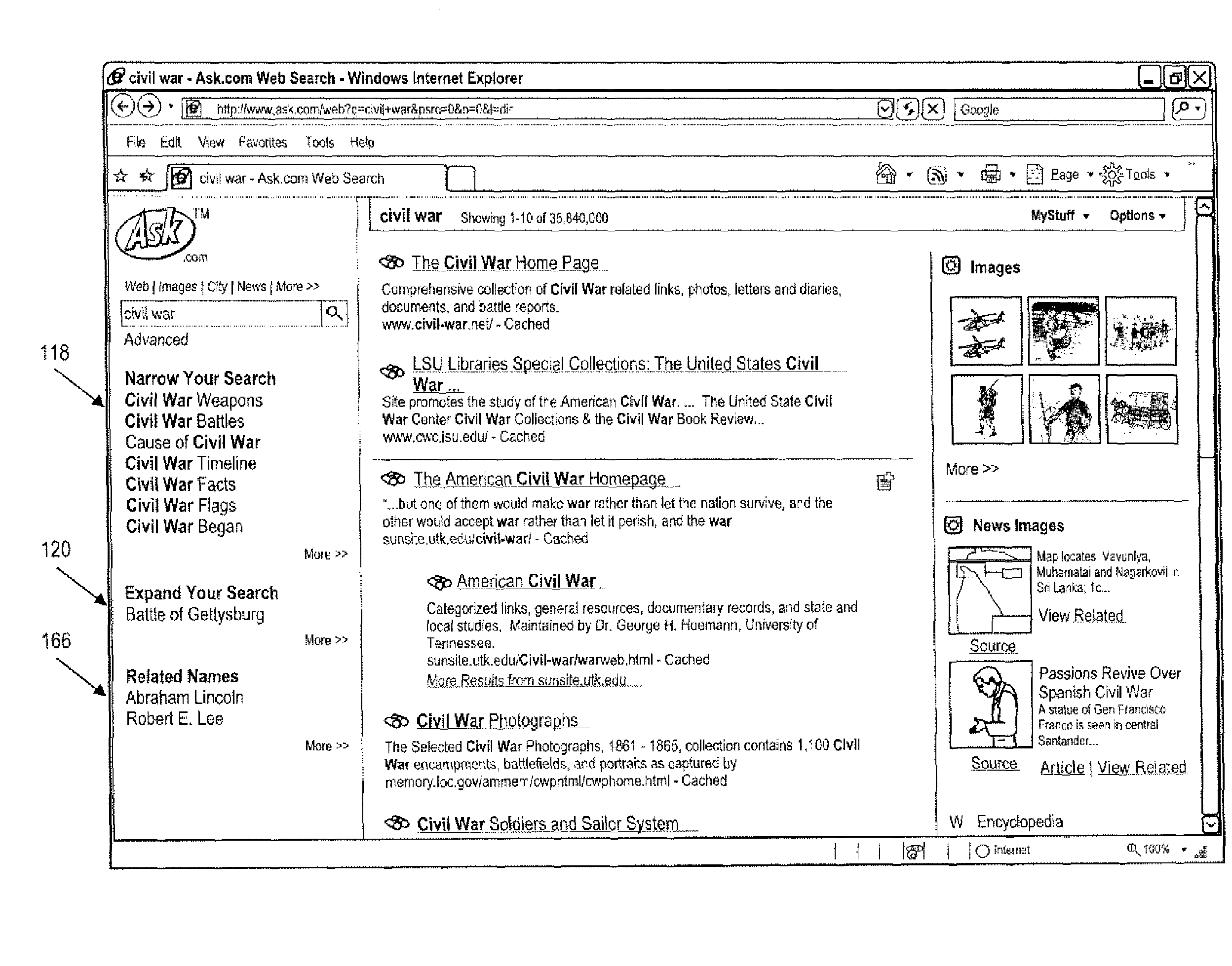 Method and system for organizing information