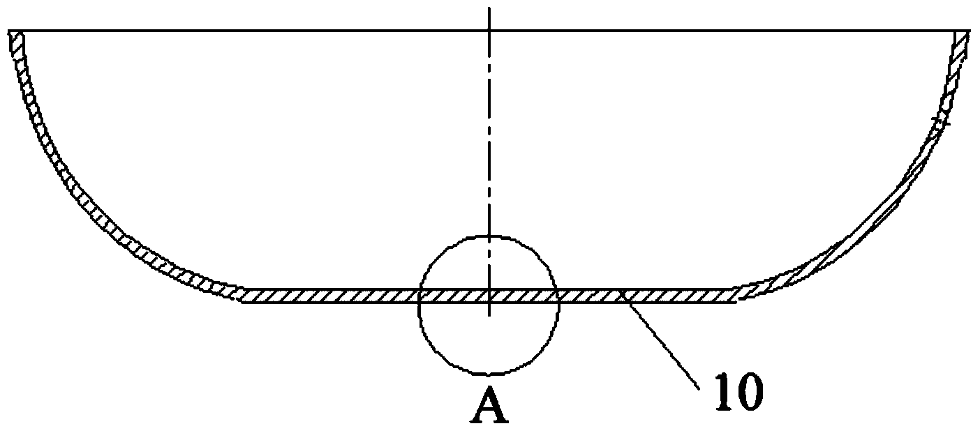 Non-stick pot and manufacturing method for same