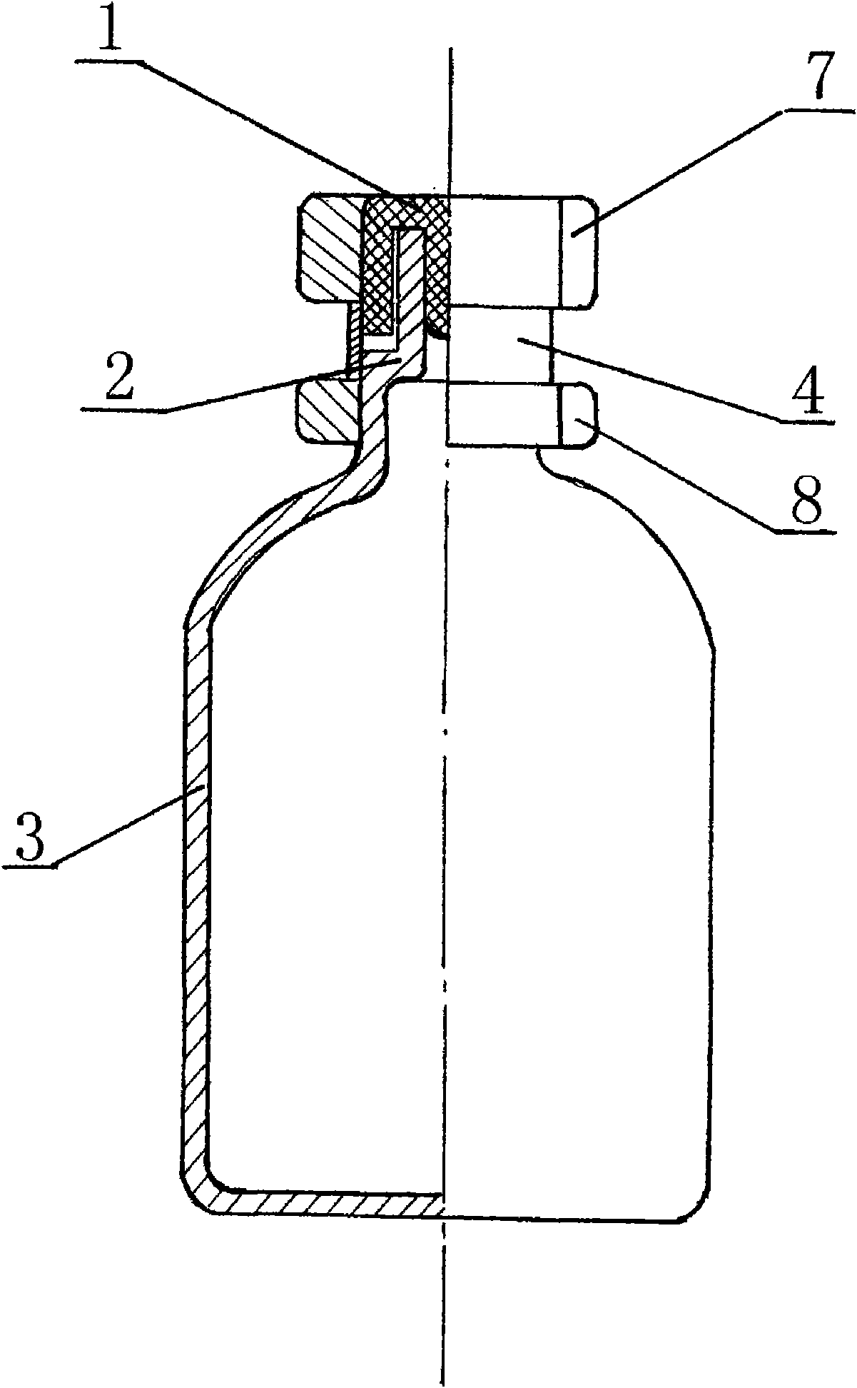 Plastic ampoule medicine bottle