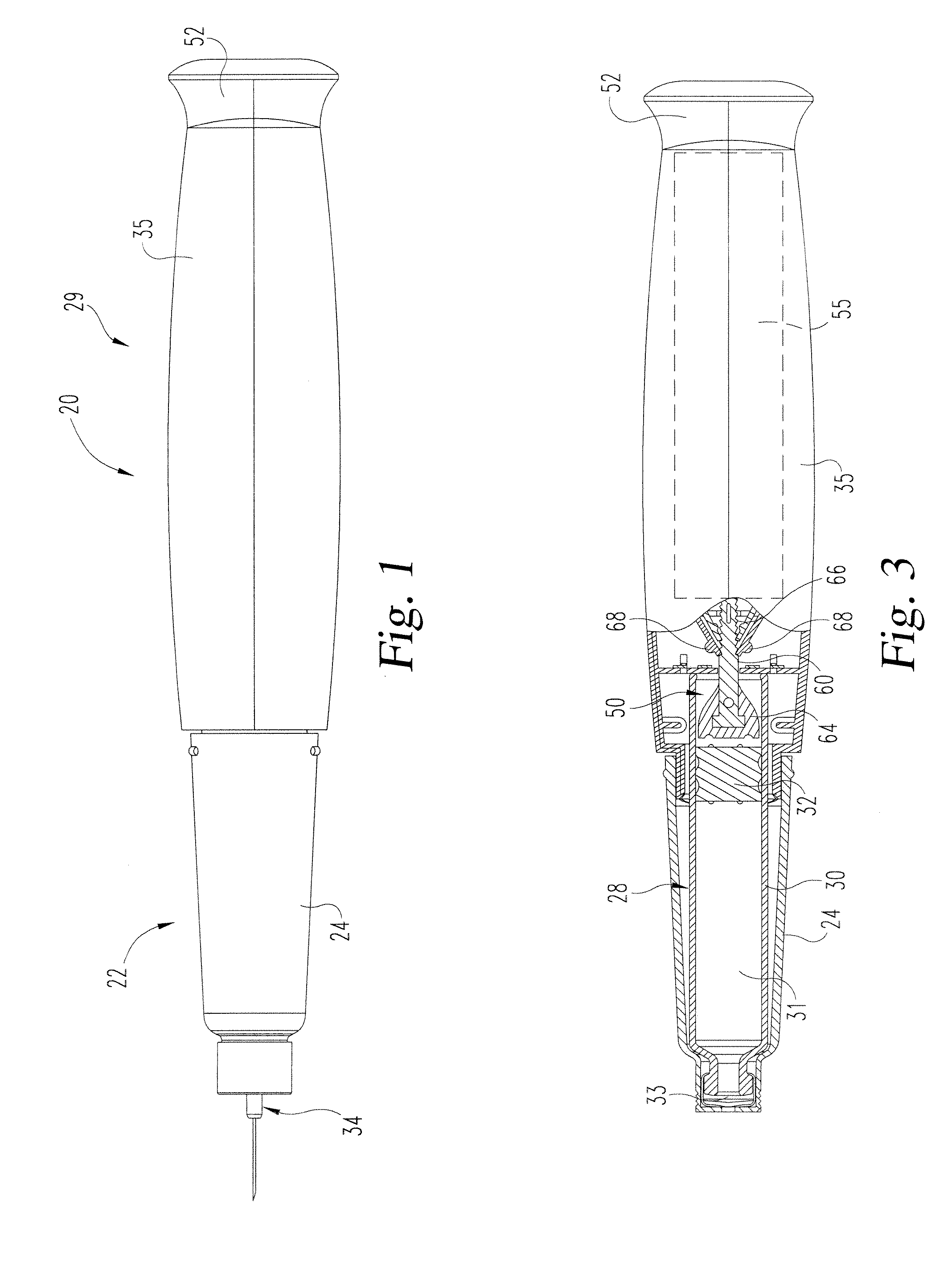 Locking assembly for preventing dispensing of dose from medication dispensing device