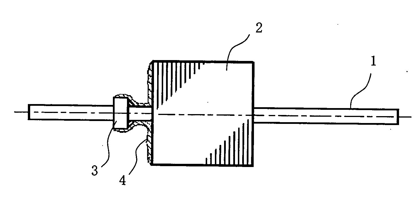 Rotor bush, motor equipped therewith, and manufacturing methods therefor