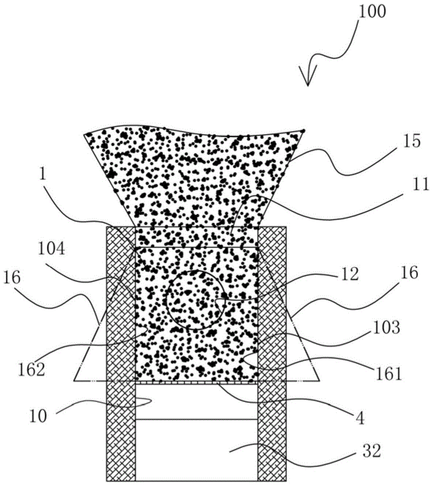 Combustion device for solid fuel