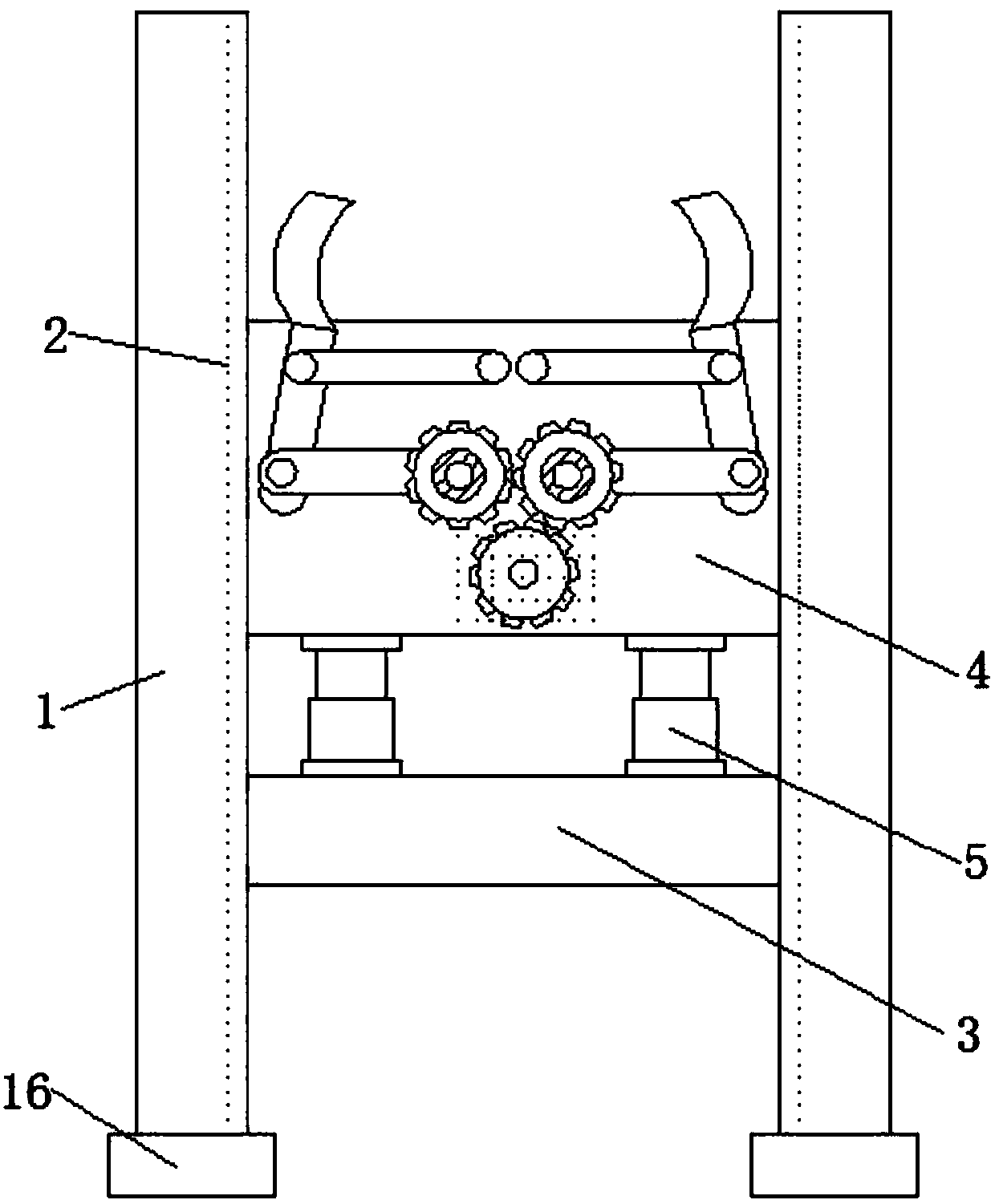 Device for fixing petroleum pipeline