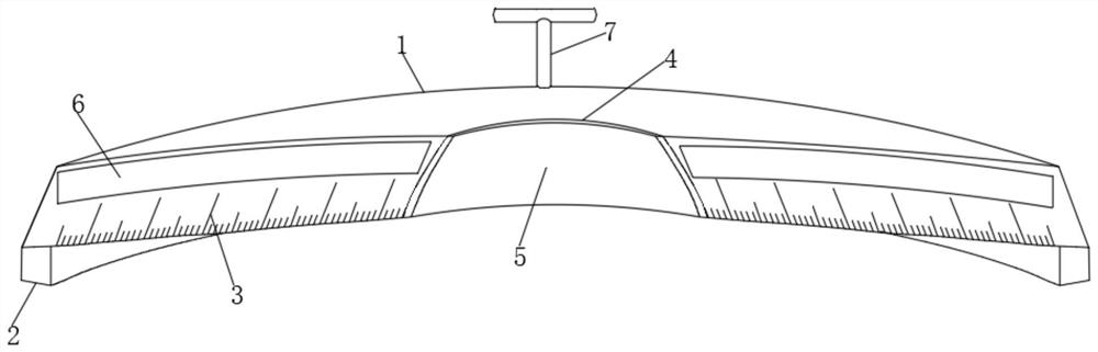 Measuring scale for improving stepless speed change ratio measurement