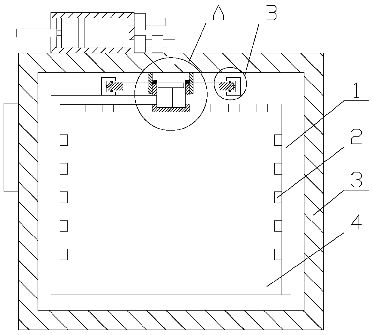 High-efficiency box-type furnace with uniform atmosphere filling