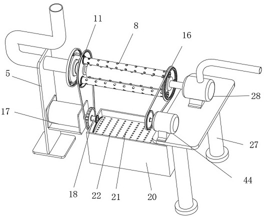 Metal mine underground ventilation device