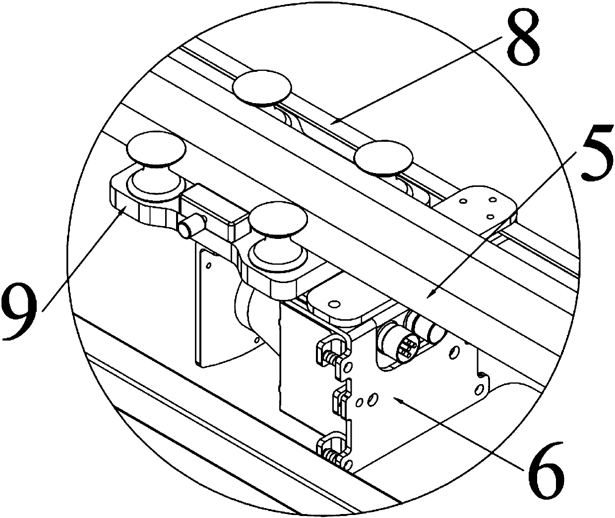 Three-dimensional laser scanning device applied to plant potting and scanning method thereof